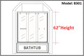 Sapphire Tub Shower Door