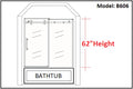 Jade Tub Shower Door